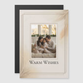 Family Photo Christmas Card Magnetkarte (Vorne/Hinten)
