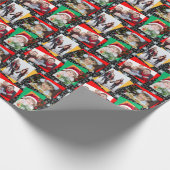 Family Photo Christmas Paper Snowflake Template Geschenkpapier (Ecke)