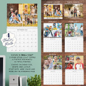 Family Photo Collage 4 Photos Per Month Kalender
