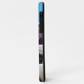 Family Photo Collage blue 4 Picture Case-Mate iPhone Hülle (Hinten/Links)