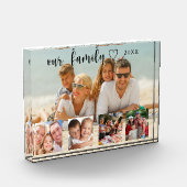 Family photo collage love heart script fotoblock (Links)