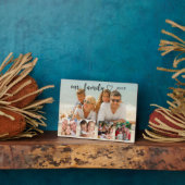 Family photo collage love heart script fotoplatte (Seite)