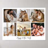 Family Photo Collage Photo Strip Poster (Vorne)