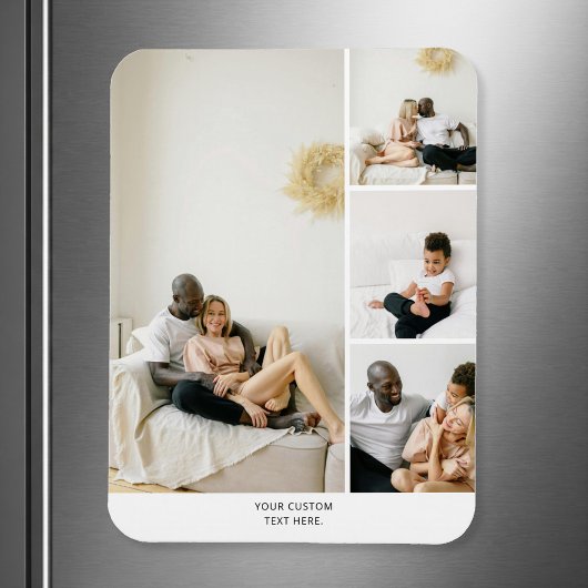 Family Photo Collage Template Magnet