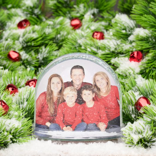 FAMILY PHOTO CUSTOM SNOW GLOBE SCHNEEKUGELN (Weihnachten)