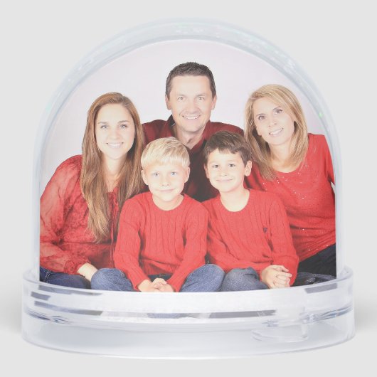 FAMILY PHOTO CUSTOM SNOW GLOBE SCHNEEKUGELN (Rückseite)