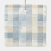 Family Photo Elegant Christmas Ornament (Rückseite)