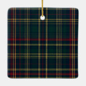 Family Photo Elegant Christmas Plaid Ornament (Rückseite)