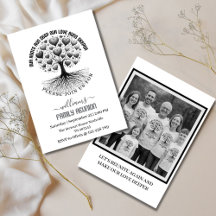 Family Photo Family Reunion Family Tree Invitation