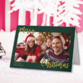Family Photo Holiday Card Custom Christmas Dankeskarte