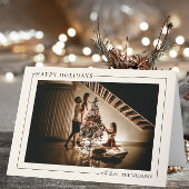 Family Photo Holiday Card Custom Christmas Dankeskarte