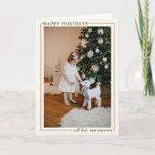 Family Photo Holiday Card Custom Christmas  Karte (Vorderseite)