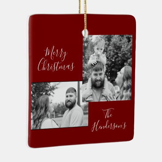 Family Photo Holiday Ornament (Rechts)