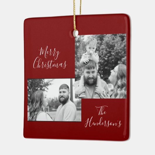 Family Photo Holiday Ornament (Links)