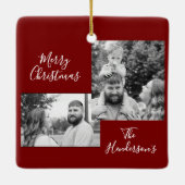 Family Photo Holiday Ornament (Rückseite)