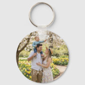 Family Photo & Quote Keychain - Cherished Keepsake Schlüsselanhänger (Vorderseite)