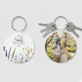 Family Photo & Quote Keychain - Cherished Keepsake Schlüsselanhänger