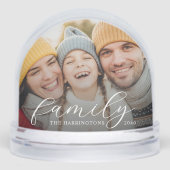 Family Photo Snow Globe Schneekugeln (Vorderseite)