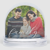 Family Photo Snow Globe Schneekugeln (Rückseite)