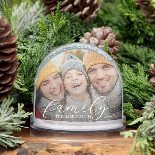 Family Photo Snow Globe Schneekugeln (Winter)