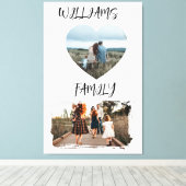 Family Photo Stretched Canvas Print Leinwanddruck (Insitu (Holzboden))