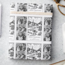 Family Photos Christmas  Village in Winter