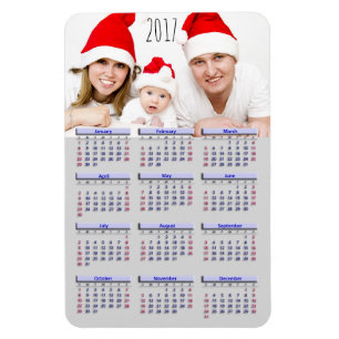 Family Pic 2017 Mini Kühlschrank Magnet Kalender