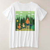 FAMILY PICNIC GROßE GRÖßE T-Shirt (Design Rückseite)