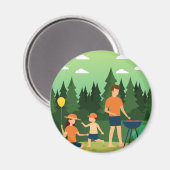 FAMILY PICNIC MAGNET (Vorderseite/Rückseite)