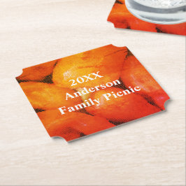 Family Picnic Orange Mosaic Chili Paprikaschoten W Untersetzer