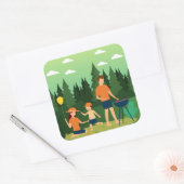 FAMILY PICNIC QUADRATISCHER AUFKLEBER (Umschlag)