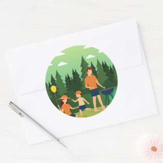 FAMILY PICNIC RUNDER AUFKLEBER
