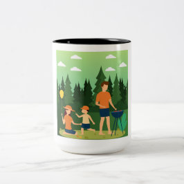 FAMILY PICNIC ZWEIFARBIGE TASSE