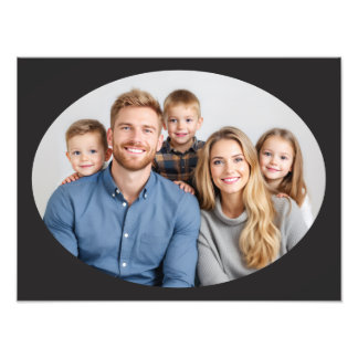 Family Portrait Photo Enlargement Template Oval Fotodruck