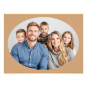 Family Portrait Photo Enlargement Template Oval Fotodruck (Vorne)