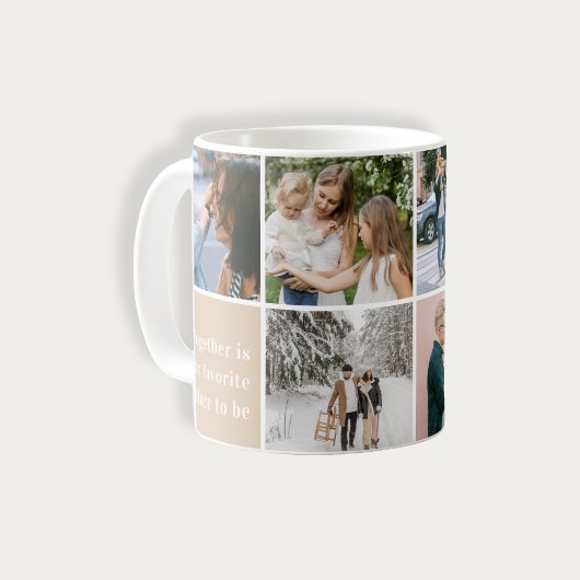 Family Quote Together Our Favorite Photo Collage Kaffeetasse