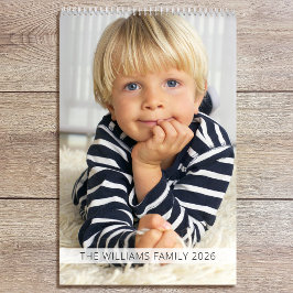 Family Quotes & Funny Sayings Custom Photo 2026 Kalender