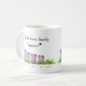 Family rain training personalised elegant gift kaffeetasse (Vorderseite Links)