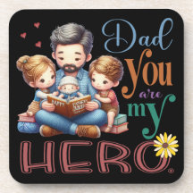 Family Reading Time Vater Sie sind mein Held