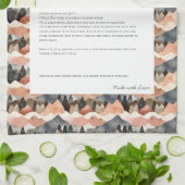 Family Recipe Heirloom Mountain Range Geschirrtuch (Gefaltet)