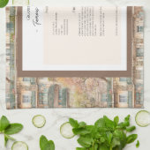 Family Recipe Keepsake Apartment Pattern Geschirrtuch (Gefaltet)