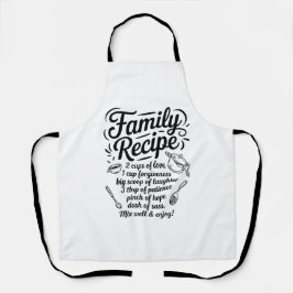 Family Recipe Kitchen Love, Togetherness & Home Schürze