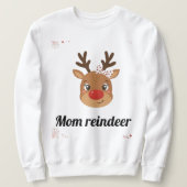 Family Reindeer Matching Mugs Sweatshirt (Design vorne)