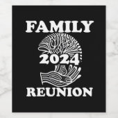 Family Reuinion 2024 Custom Wine Bottle Labels Weinetikett (Einzelnes Label)