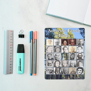 Family Reunion Bingo Card Pine Tree Forest Photo