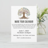 Family Reunion Celebration Invitation Einladung (Stehend Vorderseite)