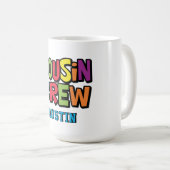 Family Reunion Colorful Cousin Crew  Kaffeetasse (VorderseiteRechts)