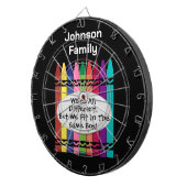 Family Reunion Custom Dart Board Dartscheibe (Vorderseite rechts)