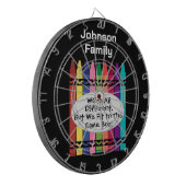 Family Reunion Custom Dart Board Dartscheibe (Vorderseite Links)
