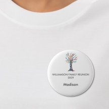 Family Reunion Family Tree Custom Name Tag
